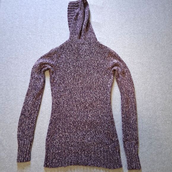 Rue 21 Womens Hoodie Sweater XL Long Sleeve Purple Heather Y2K Grunge Boho - Picture 2 of 11
